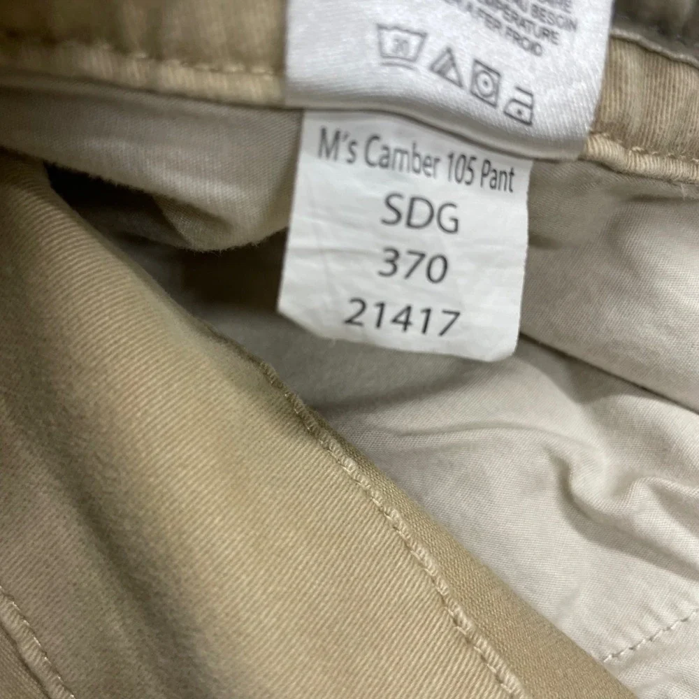 Mountain Khakis Camber 105 Pant Mens 35x30 Tan Classic Fit Canvas Work Trousers